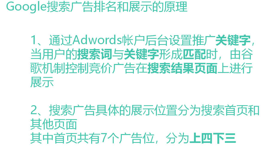 Google搜索廣告排名和展示的原理