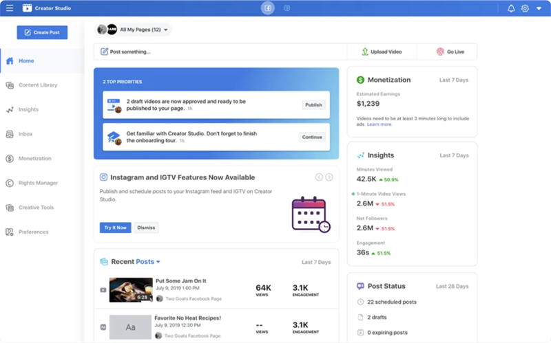 Facebook 創(chuàng)作工作室全面解析